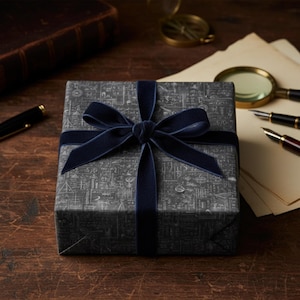 Mathematical Chalkboard Wrapping Paper: Academic Gift Wrap image 1