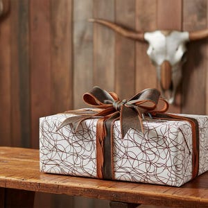 Brown Swirl Wrapping Paper: Abstract Modern Gift Wrap