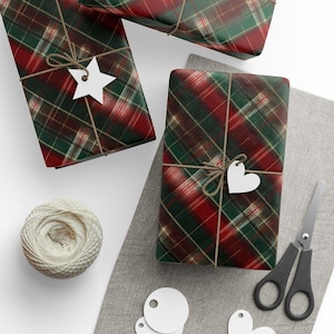 Wrapping paper with design for Christmas gifts