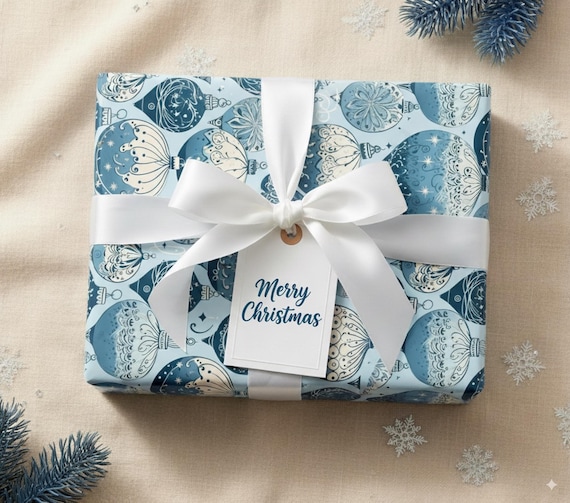 20 Feuilles Papier De Soie Noël - 70x50 Cm, Motif Flocons De Neige Argenté - Pour Emballage Cadeaux, Décoration, Bricolage