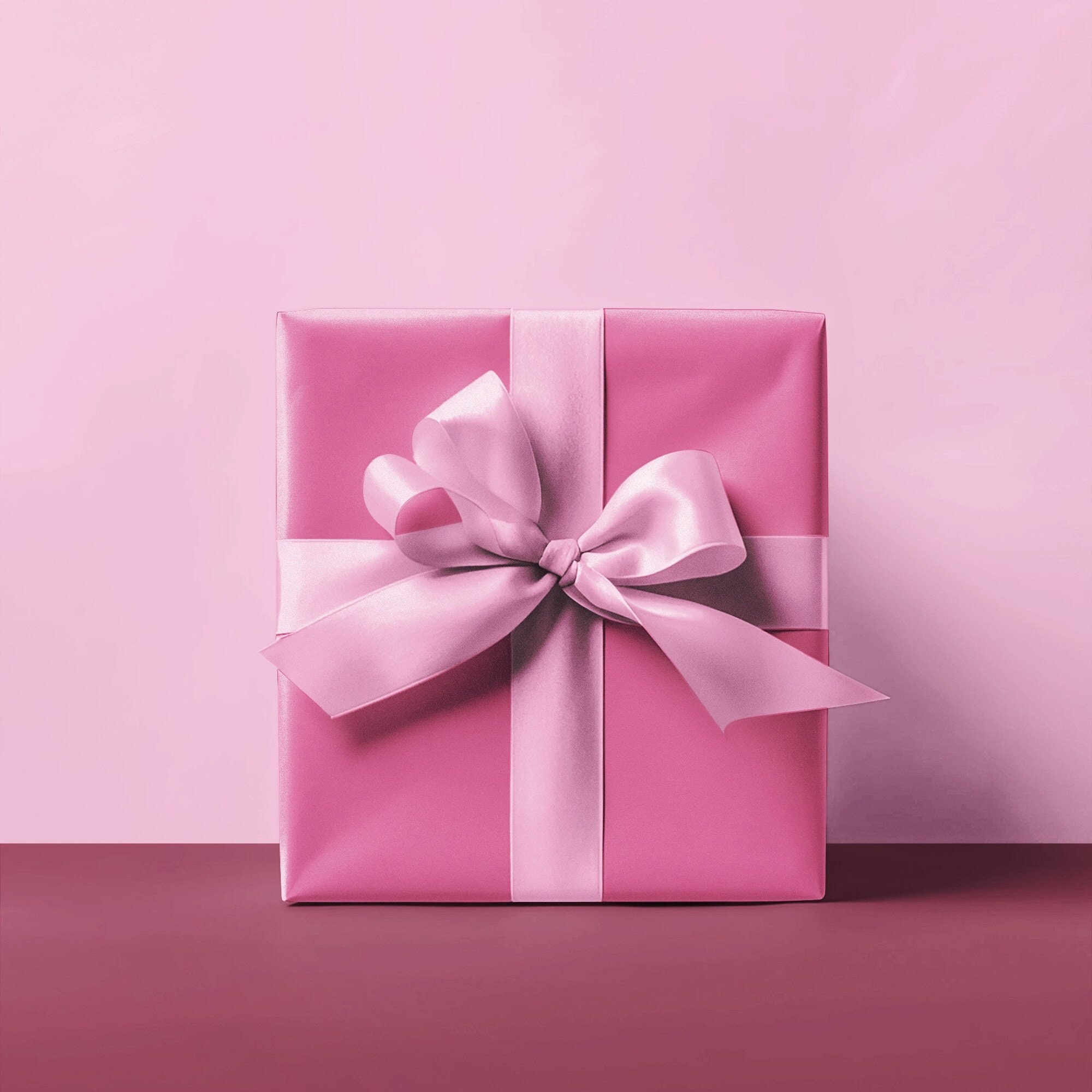 Solid Color Hot Pink Gift Wrap Pink Wrapping Paper Chic Gift Wrap Feminine Birthday Paper Elegant Hot Pink Wrapping Neon Gift Wrap Valentine Etsy