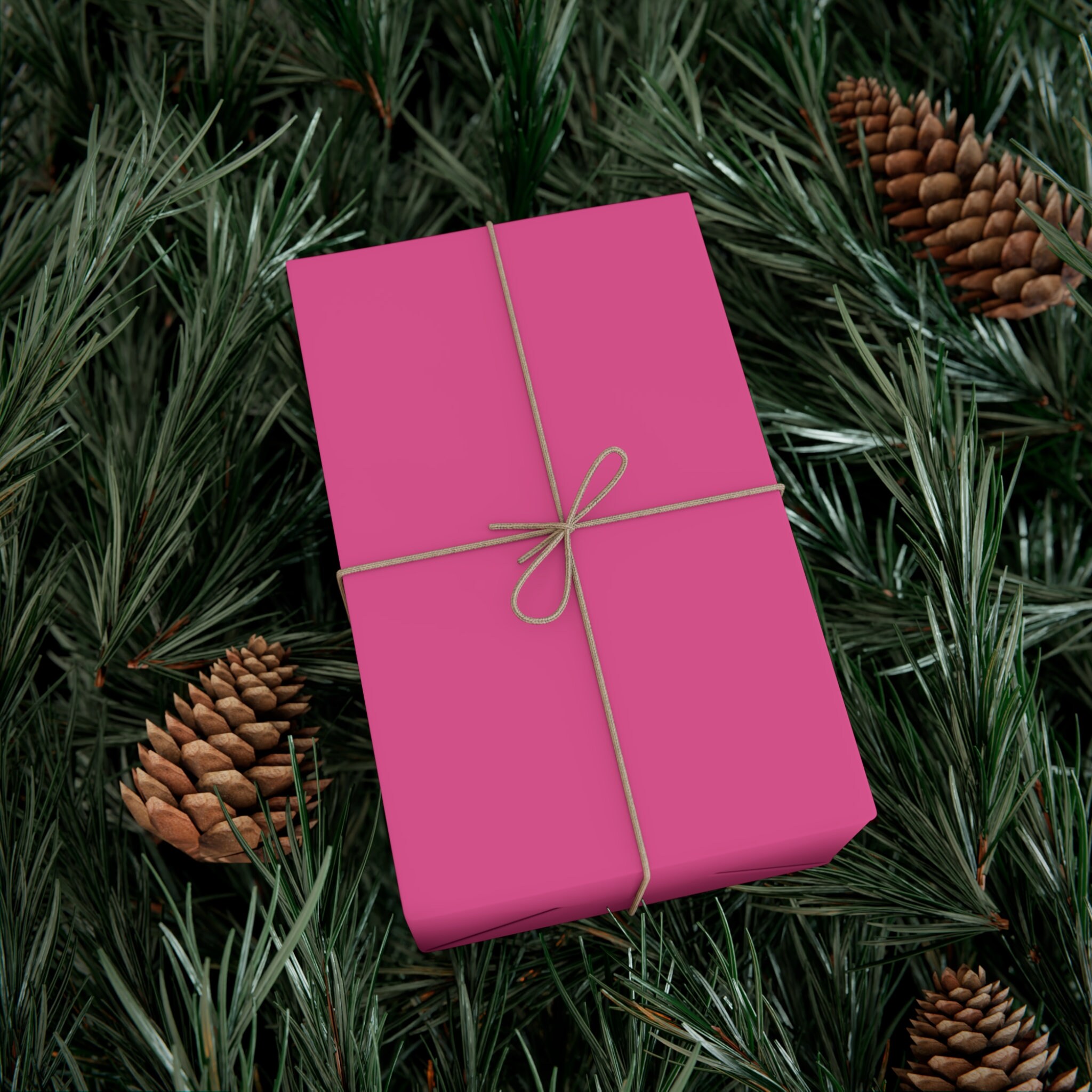 JarThenaAMCS Carta Da Regalo Con Fiocco Rosa, Rotolo Da 43x10 Metri, Design Acquerello, Per Compleanni, Matrimoni E Feste - 3