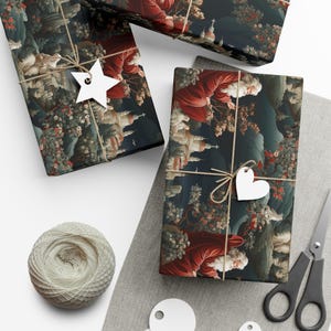 Antique Saint Nicholas Wrapping Paper: Vintage Santa Christmas Gift Wrap image 5
