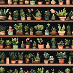 Plantes en pot, cactus, papier cadeau, plante à feuilles vertes, cactus, emballage cadeau motif succulente, emballage cadeau élégant pour toutes les occasions, pendaison de crémaillère