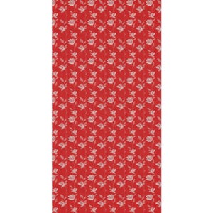 Red Floral Gift Wrap: Elegant Flower Print Wrapping Paper, Minimalist image 8