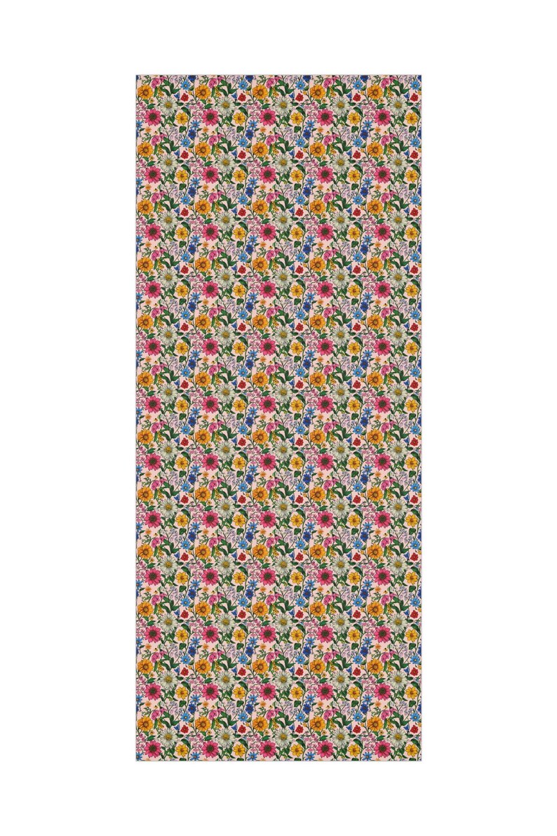 Cadeaupapier bloemen: roze wilde bloemenprint - lentefeestpapier afbeelding 8