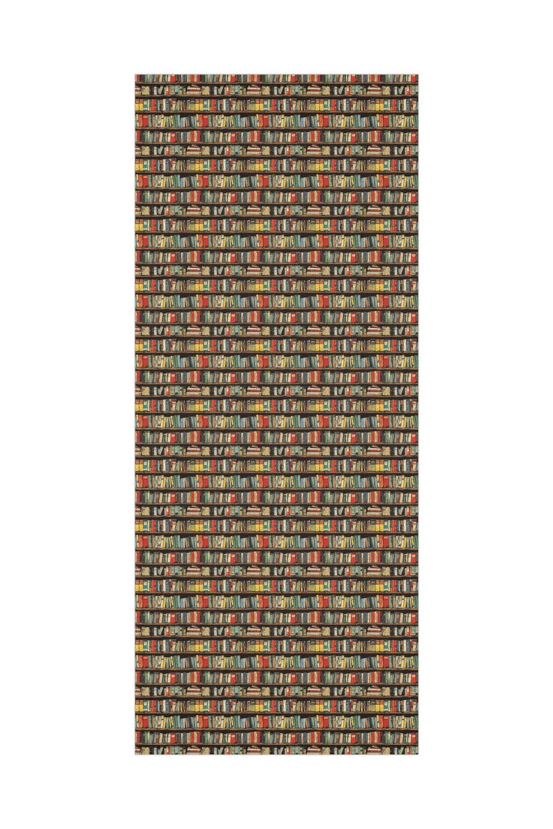Literary Book Wrapping Paper: Colorful Book Spine Design, Vintage Library Gift Wrap image 8