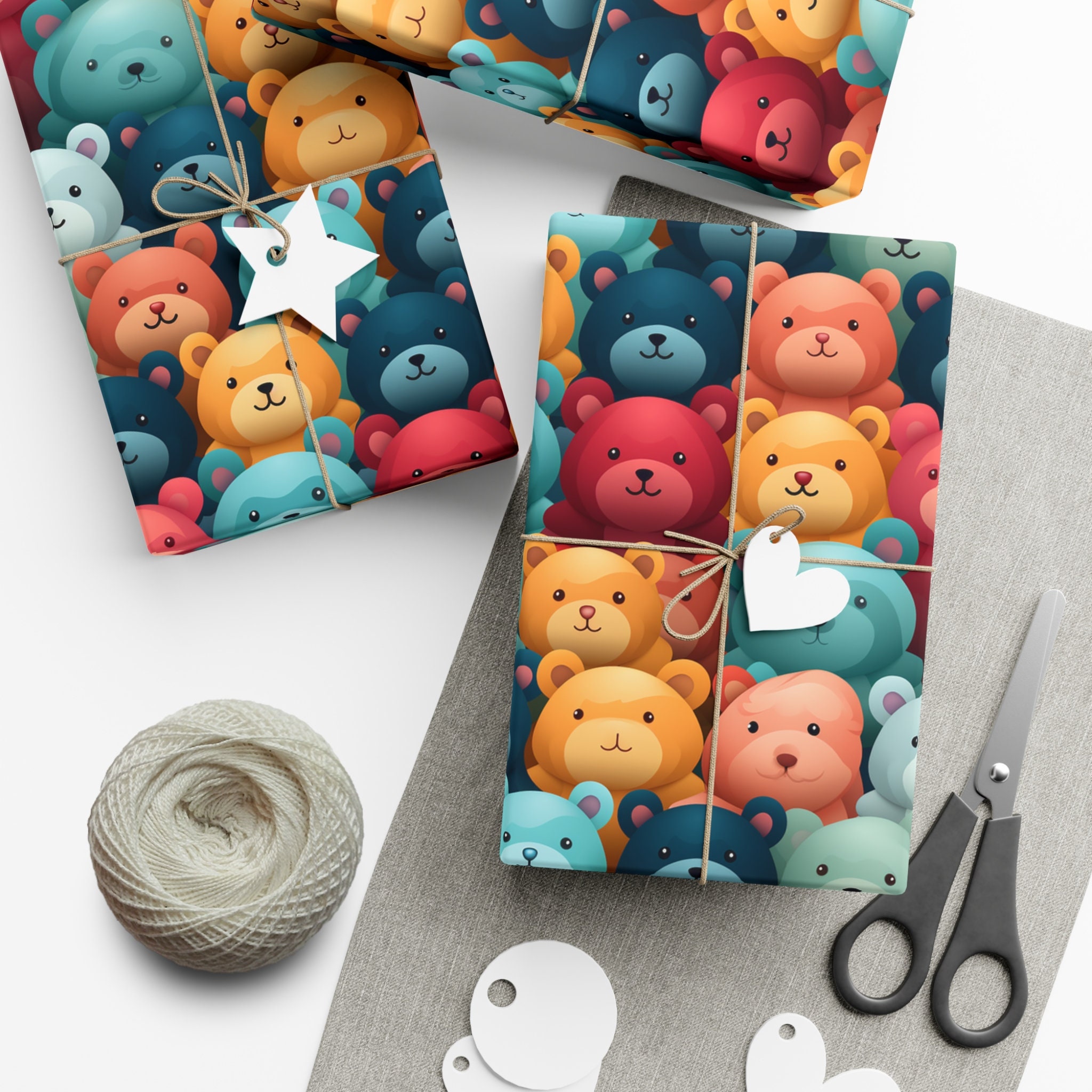 Papier Cadeau Pour Fête Prénatale – 6 Feuilles De Papier