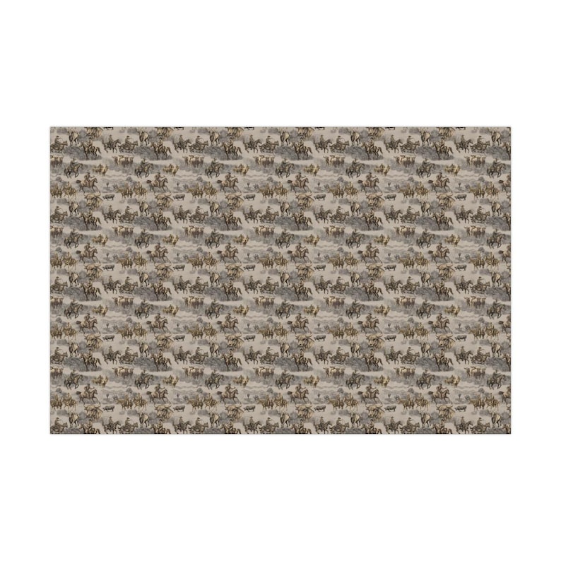 Western Cowboy Gift Wrap: Rustic Rodeo Style, Earth Tones image 7