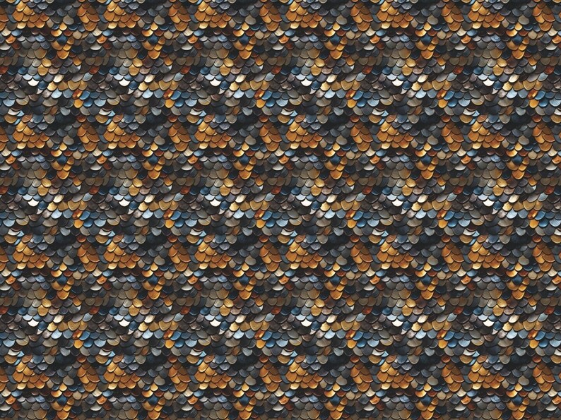 Metallic Dragon Scale Wrapping Paper: Luxury Fantasy Gift Wrap, Medieval image 8