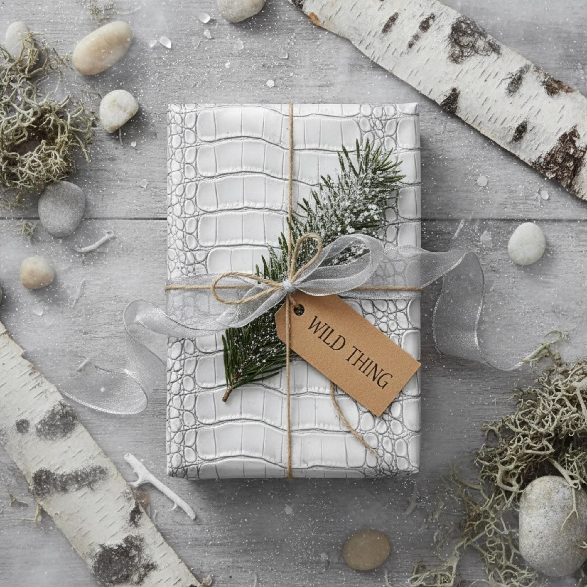 Alligator Embossed Wrapping Paper