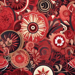 Vibrant Red Wrapping Paper Valentines Gift Wrap Friendship Valentines Day Gift Wrapping Paper Red Flower Bold Floral Gift Wrap Red Sunflower