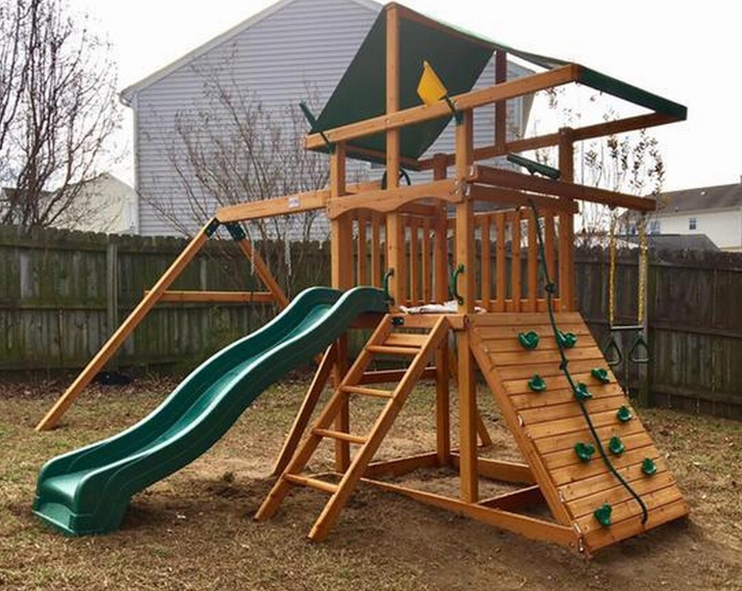 Treehouse Wooden Outdoor Playset DIY Set Accessories Etsy