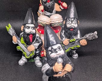Mini KISS Garden Gnome Set - Etsy