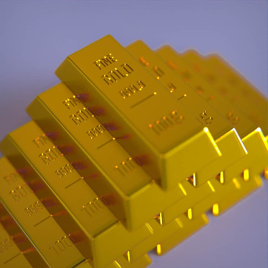 24k Gold Bar brick 999 9 Etsy