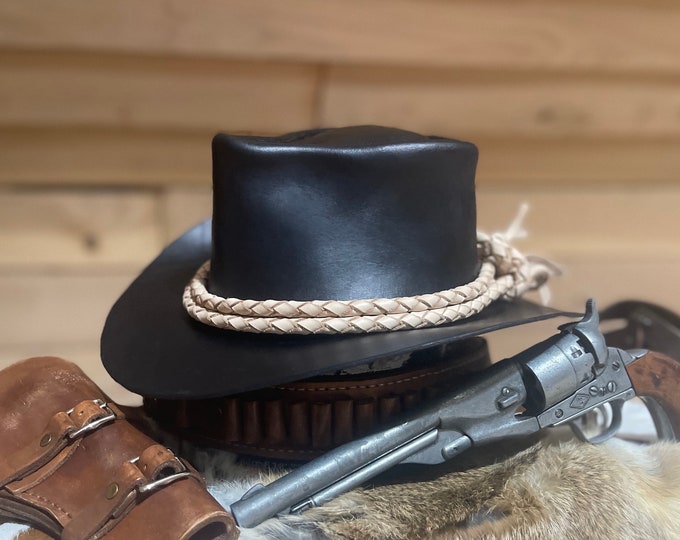 Arthur RDR2 Replica Leather Cowboy Hat 100 Handmade Genuine