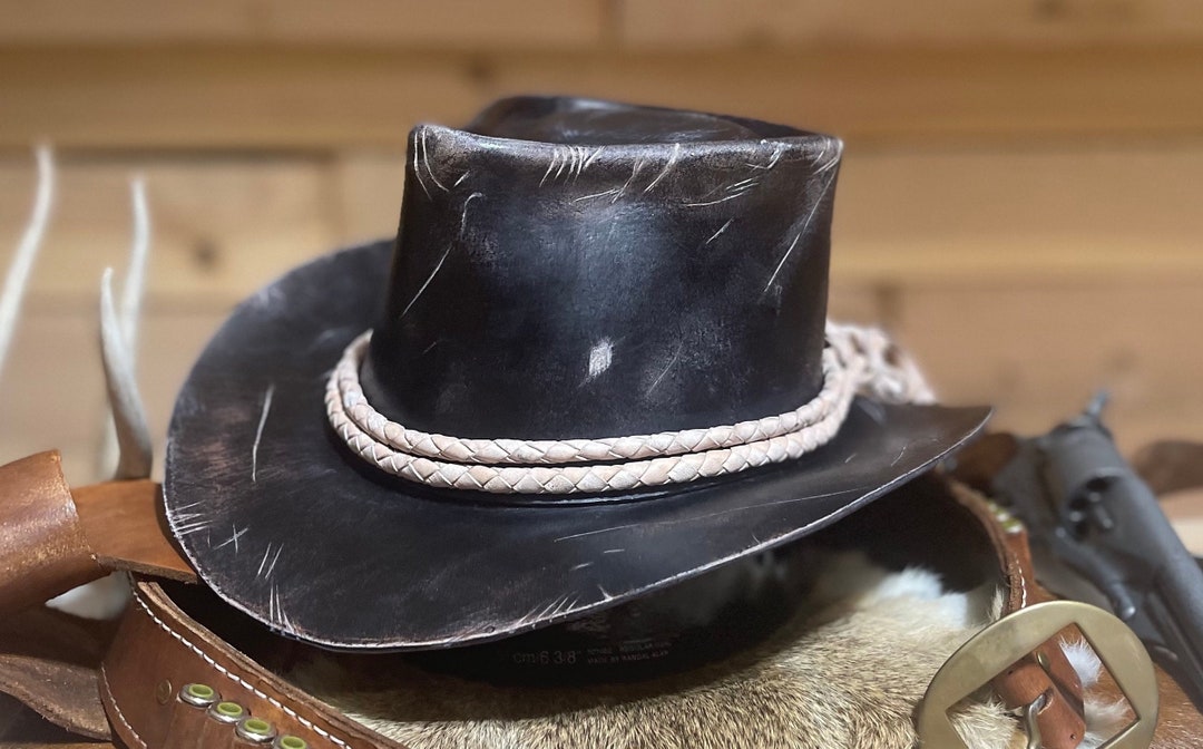 Arthur RDR2 Replica Leather Cowboy Hat 100 Handmade Genuine
