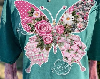 Wiosenny Motyl Png, Motyl Png, Motyl Sztuczny Patchwork Png, Wiosenny Sztuczny Patchwork Png, Dziewczyna Wiosna Png, Retro Motyl, Modny Png