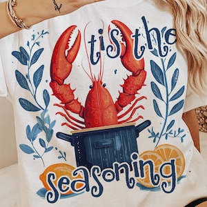 Crawfish Boil Season Png, Crawfish Png Funny Summer Crawfish Shirt Design Retro Crawfish Coquette Vintage Design Fisherman Aesthetics