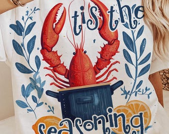 Crawfish Boil Season Png, Crawfish Png Funny Summer Crawfish Shirt Design Retro Crawfish Coquette Vintage Design Fisherman Aesthetics