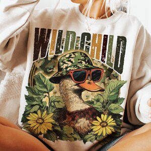 Wild Child Png, Funny Duck Hunting Png Sublimation, Boy Sublimation, Kids Sublimation, Boys Duck Hunting Design, Toddler Boy Png, Retro Png