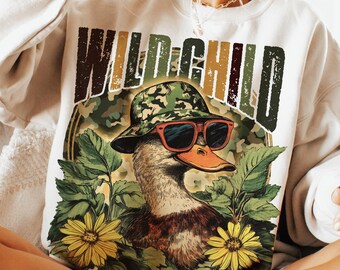 Wild kind png, grappige eendjacht png-sublimatie, jongenssublimatie, kindersublimatie, jongens eendjachtontwerp, peuterjongen png, retro png