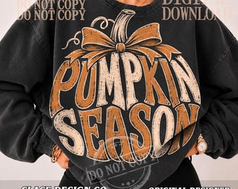 Pumpkin Season Png, Checkered Fall Png, Preppy Leopard Bow Pumpkin Png, Retro Groovy Fall Png, Distressed Autumn Png, fall vibes png