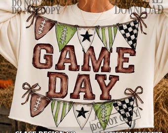 Football Season Halloween Pennant Flags Stripes PNG Football Mom PNG, High School Football On Fridays,Game Day Cheer Mom Football Player