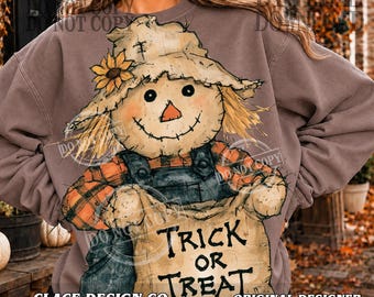 Retro Vintage Scarecrow Crow Trick Treaters Ghost Pumpkin Stripes Duck Goose Raccoon PNG Fall Shirt Autumn Graphic Fall Trending Fall house