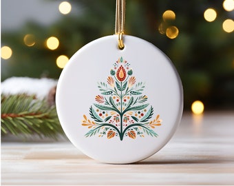Scandinavian Christmas Ornaments, Christmas Tree Ornaments, Tree Decoration, Decorative Ornaments, Christmas Gift, Ceramic Ornaments