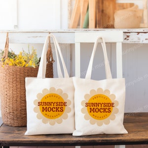 Liberty Canvas Tote Bags Mockup, Gift Bag Mockup, Minimalist Style Mockup, Printify Mockup, Pinterst Mockup, Port Authority Canvas Tote Bags