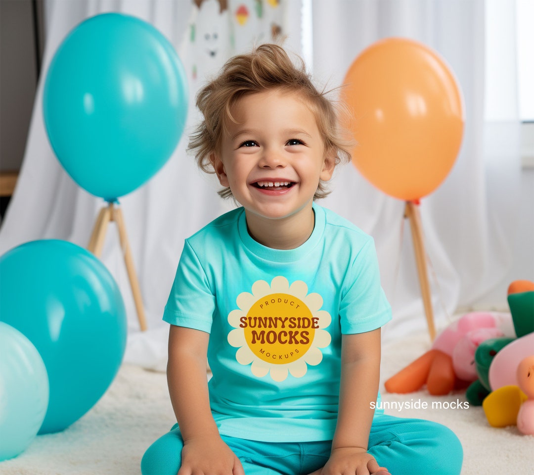 Toddler Rabbit Skins 3321 Mockup Caribbean Tshirt, Kids T Shirt Mockup ...