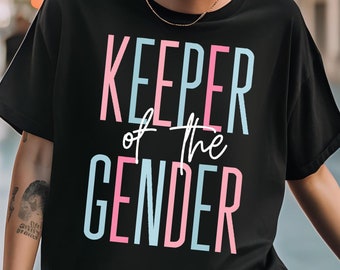 Keeper of the Gender Shirt , Gender Reveal Party Shirts, Team Boy Team Girl Baby Announcement Shirts, Gender Reveal Idea Family reveal