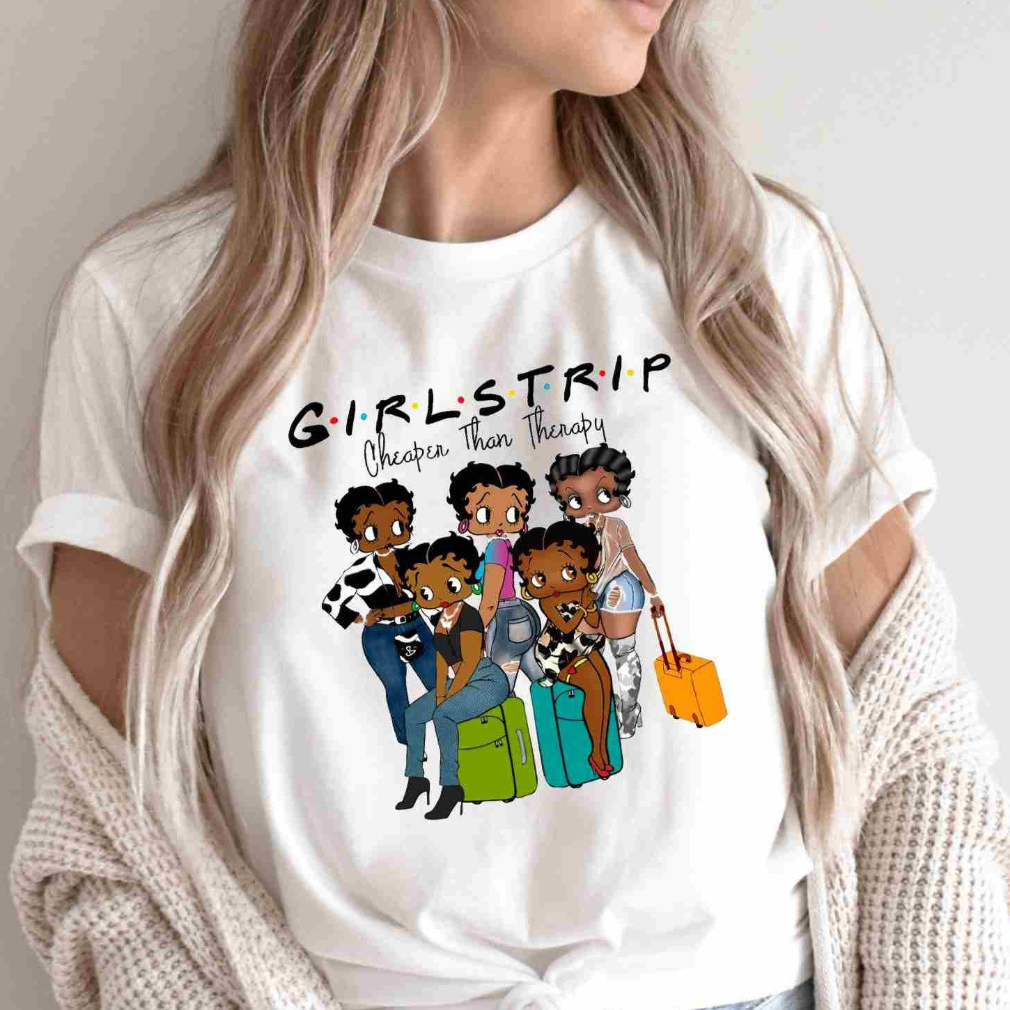 Black Girls Trip Betty Boop T-Shirt, Girls Trip