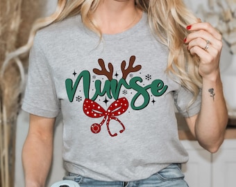 Nurse Coquette Christmas Shirt, Christmas Nurse Shirt, Holiday Nurse Shirt, Nurse Shirt, Nurse Gift,Christmas Gift for Nurse