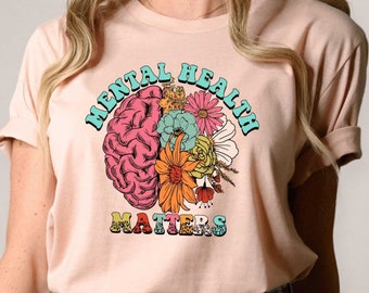 Mental Health Matters Shirt, Mental Health Shirt, Motivation Shirt, Mental Health Awareness Aesthetic Shirt