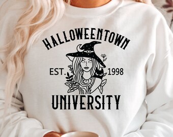 Halloweentown University Est 1998 Sweatshirt, Halloween Town Hoodie, Halloweentown 1998 Shirt, Halloween Witch, Fall Sweatshirt
