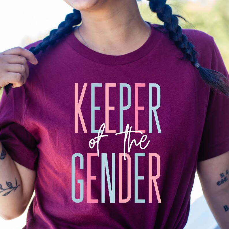 Keeper of the Gender Shirt , Gender Reveal Party Shirts, Team Boy Team