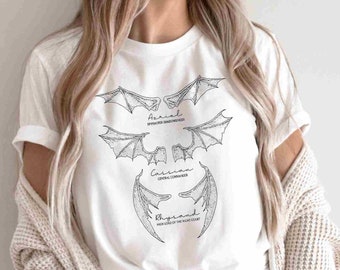 ACOTAR Bat Boys Sweatshirt,The Night Court Shirt,Illyrians Of The Night Court,A Court Of Thorn And Roses Court,Cassian General Comander Tees