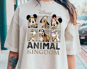 Comfort Colors® Retro Disney Animal Kingdom Mickey and Friends Comfort Color Shirt, Disney Mickey Safari Shirt, Vintage Safari Mode,