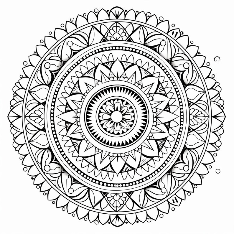 50 Mandala Coloring Pages Adult - Il 794xN.5654002308 Ezmq