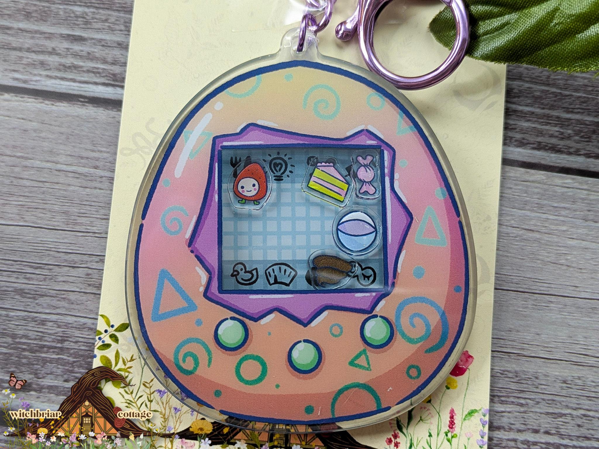 Ichigo Tama Shaker Keychain, 3.5