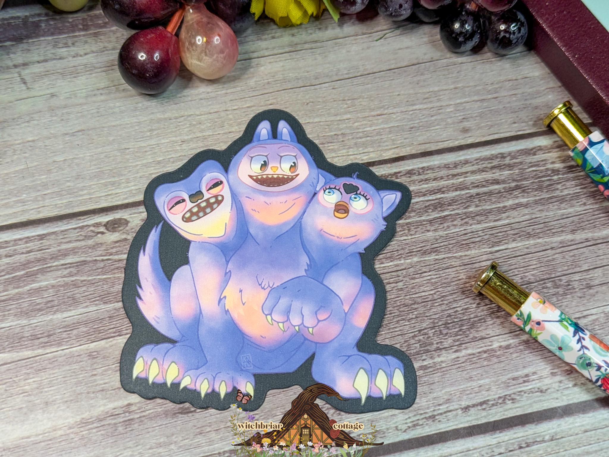 Cursed Toys Cerberus Sticker, Vinyl Stickers for Laptop or Water Bottle ...