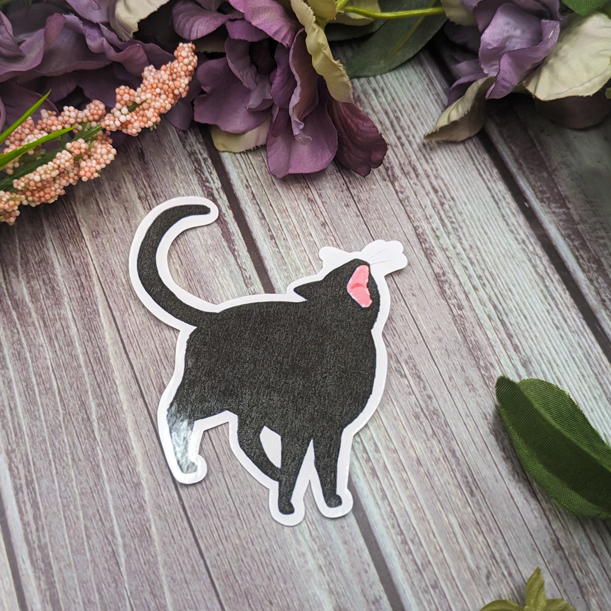 Black Cat Sticker – Crush