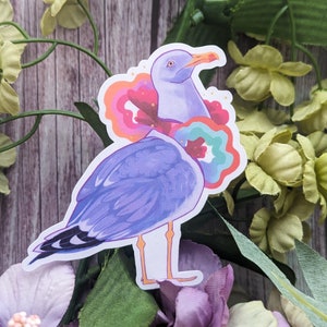Seagull Insides - Animal Stickers, Vinyl Sticker for Laptop or Water Bottle