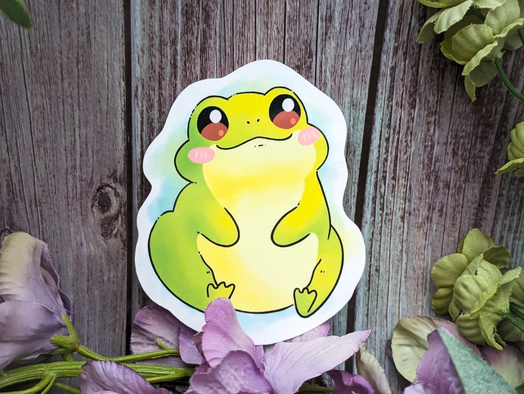 Happy Frog Vinyl Sticker for Laptop or Water Bottle - Etsy