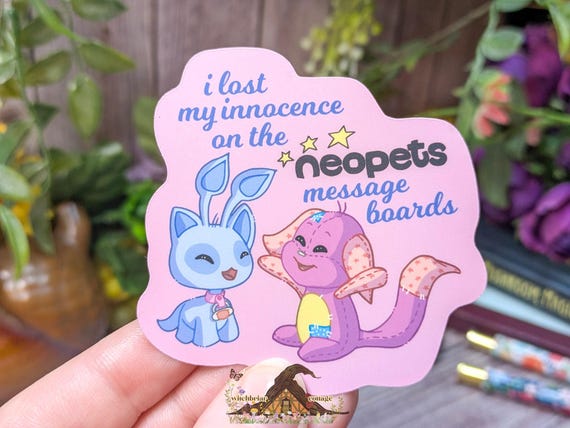 Neopets Innocence Vinyl Sticker, Funny Nostalgia, for Laptop or Water Bottle