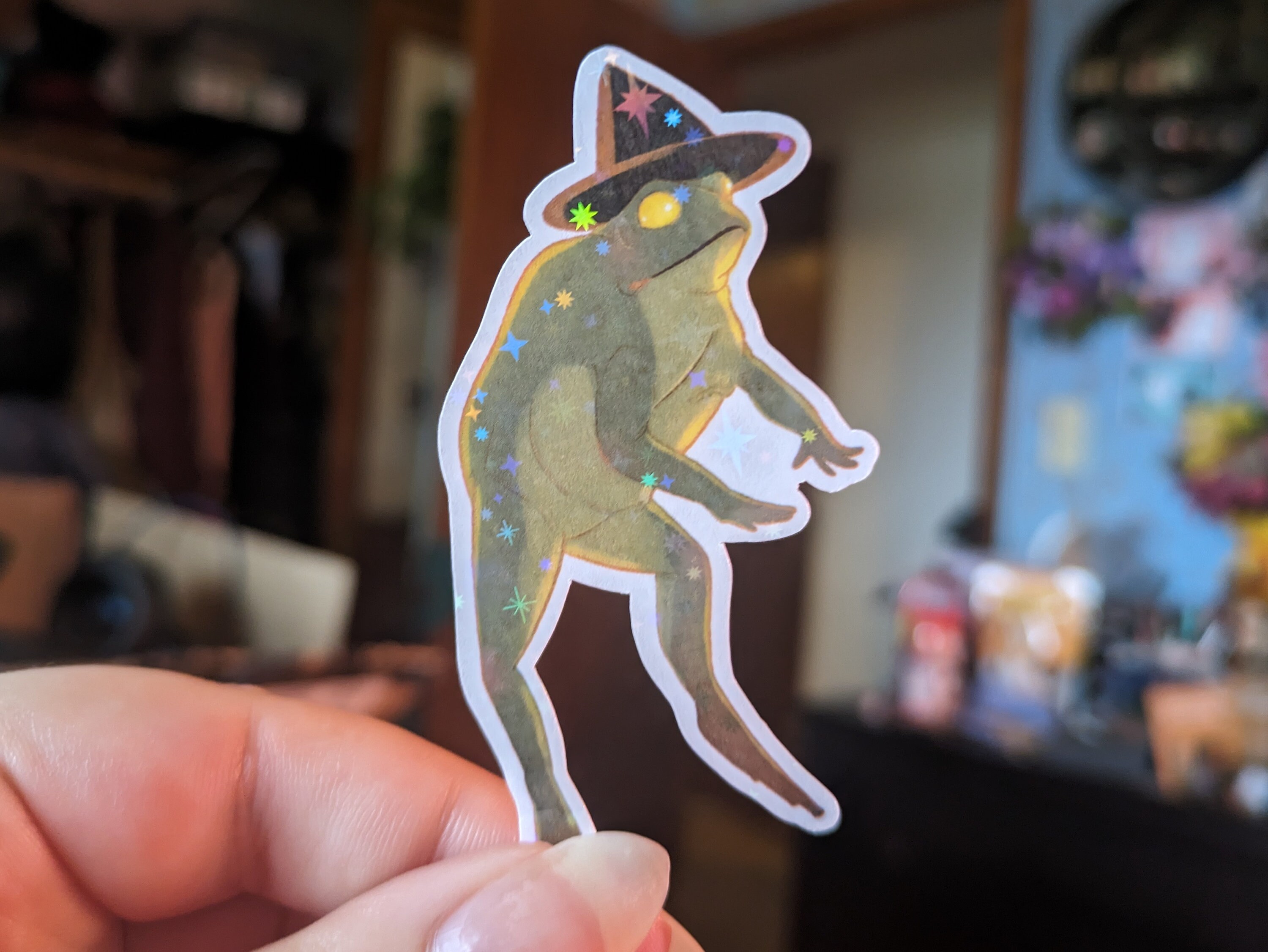 Frog Witch Vinyl Sticker for Laptop or Water Bottle - Etsy
