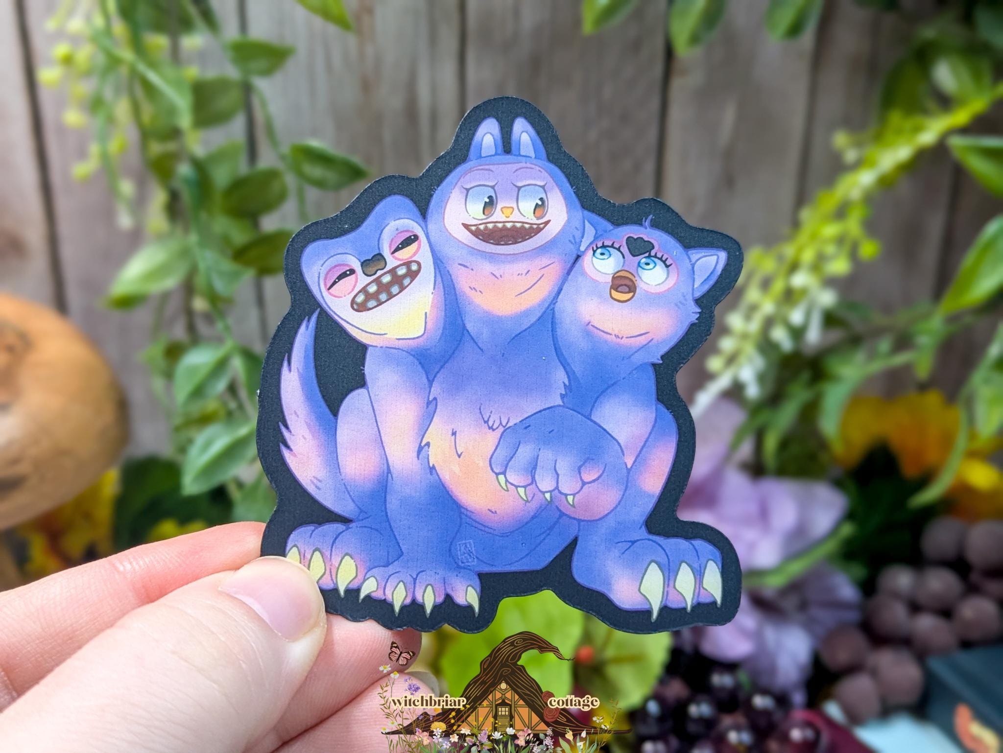 Cursed Toys Cerberus Sticker, Vinyl Stickers for Laptop or Water Bottle ...