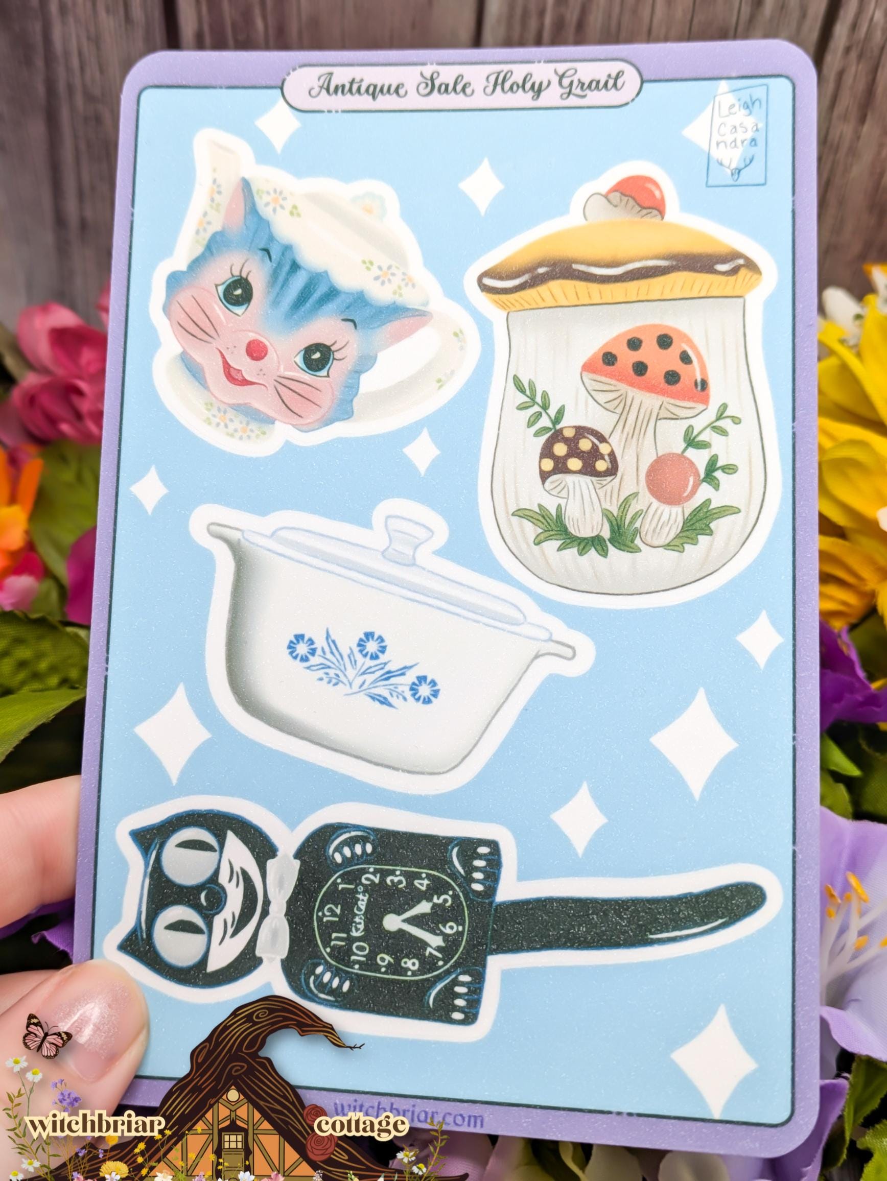 Antique Estate Sale Holy Grail Sticker Sheet: Mushroom Jar, Miss Priss ...